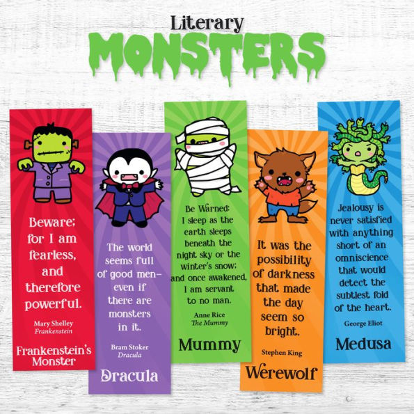 Monster Bookmark Multi-pack Set of 5