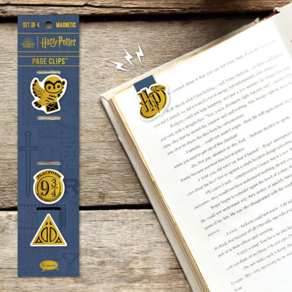 Harry Potter Gold Page Clip Bookmarks Set of 4