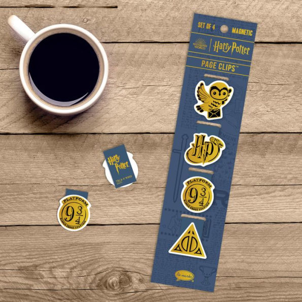 Harry Potter Gold Page Clip Bookmarks Set of 4