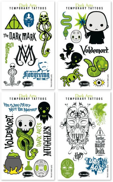 Harry Potter Dark Arts Temporary Tattoos