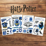 Alternative view 10 of Harry Potter Ravenclaw Temporary Tattoos
