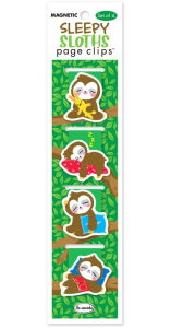 Sleepy Sloths Page Clip Bookmarks Set of 4