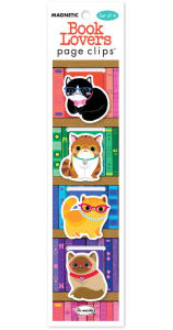 Title: Book Lovers Cat Page Clip Bookmarks Set of 4