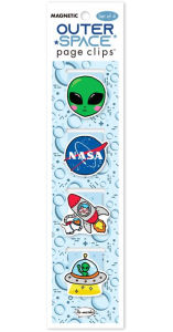 Title: Outer Space Page Clip Bookmarks Set of 4