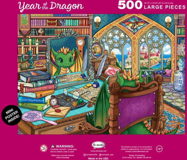 500 Large Piece Year of the Dragon Puzzle