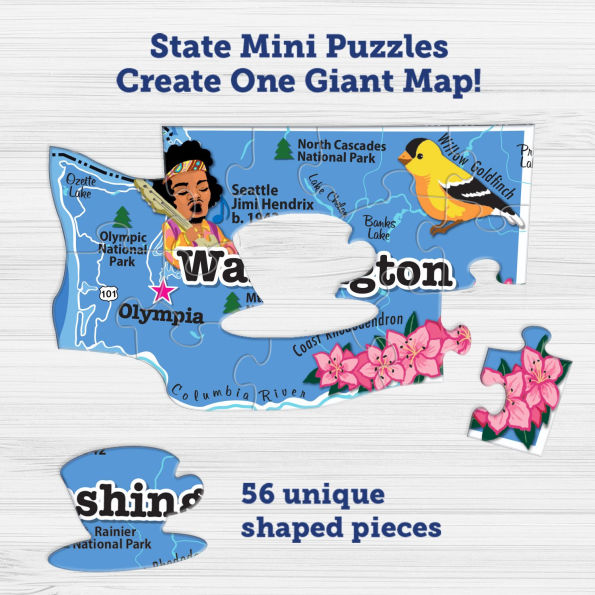 850 Piece Map of USA 2.0 Puzzle