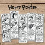 Alternative view 4 of Harry Potter Quidditch Coloring Bookmarks set of 5