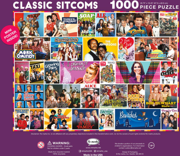 Classic Sitcoms 1000-Piece Jigsaw Puzzle