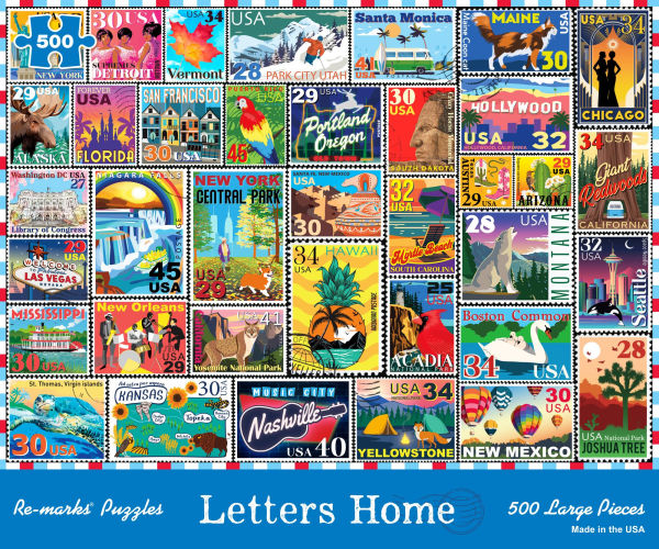 Letters Home 500 Large Piece Jigsaw Puzzle