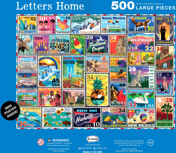 Letters Home 500 Large Piece Jigsaw Puzzle