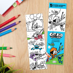 Alternative view 3 of Cat Kid Coloring Bookmarks Set of 5