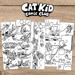 Alternative view 4 of Cat Kid Coloring Bookmarks Set of 5