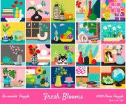 Alternative view 2 of Fresh Blooms 1000-Piece Jigsaw Puzzle