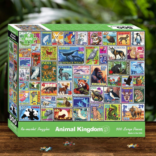 Animal Kingdom 500 Large Piece Jigsaw Puzzle