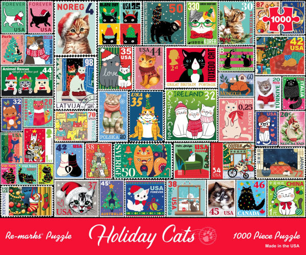 Holiday Cats 1000-Piece Jigsaw Puzzle