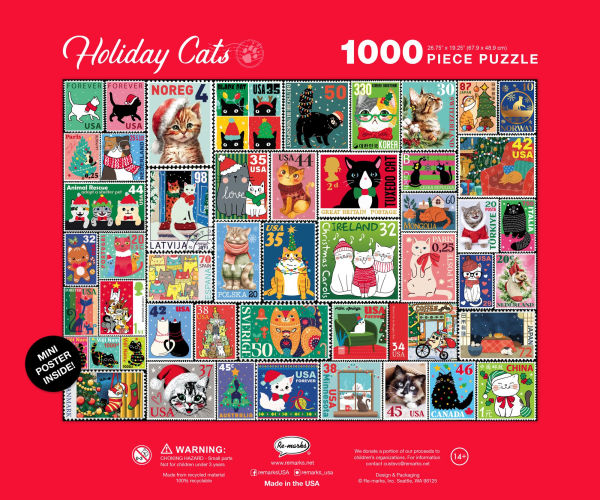 Holiday Cats 1000-Piece Jigsaw Puzzle