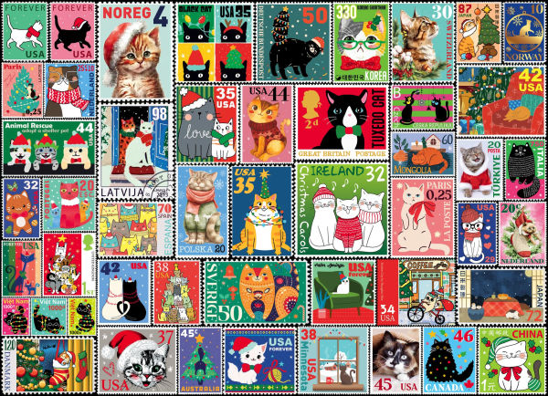 Holiday Cats 1000-Piece Jigsaw Puzzle