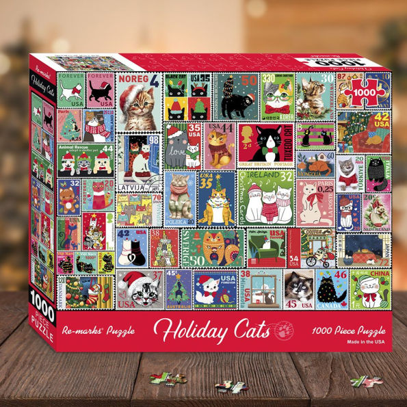 Holiday Cats 1000-Piece Jigsaw Puzzle