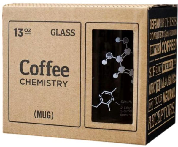 Coffee Chemistry Clear Glass Mug