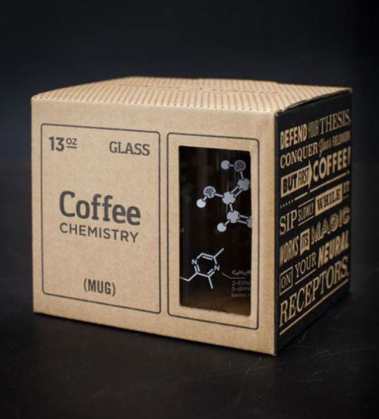 Coffee Chemistry Clear Glass Mug