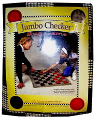 Title: Jumbo Checker Rug Game