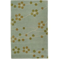 Title: Soho Light Blue / Gold Contemporary Rug