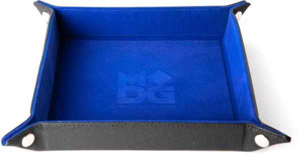 Hexagon Fold Up Dice Tray Blue