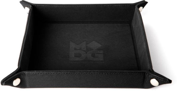 Hexagon Fold Up Dice Tray Black