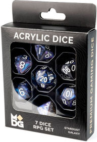 Title: Stardust Galaxy 16mm Acrylic Dice Set