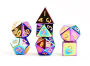 Alternative view 2 of 16mm Metal Poly Dice Torched Rainbow