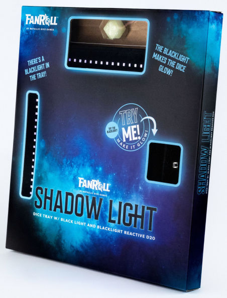 Shadow Light UV Dice Tray with Glow d20