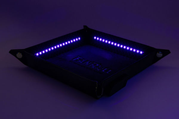 Shadow Light UV Dice Tray with Glow d20