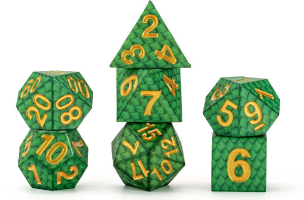 Dragon Storm Silicone Dice Set Green