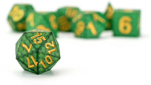 Dragon Storm Silicone Dice Set Green