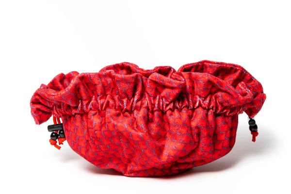 Dragon Storm Velvet Cmprtmnt Dice BagRed