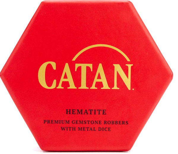 Catan Premium Robber & Metal Dice Set Hematite