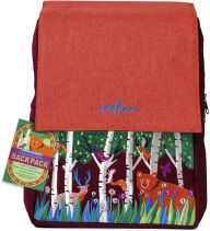 Title: Bear in the Woods Embroidered Large Backpack