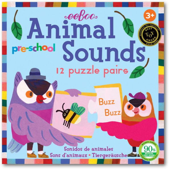 Pre-school Animal Sounds Puzzle Pairs