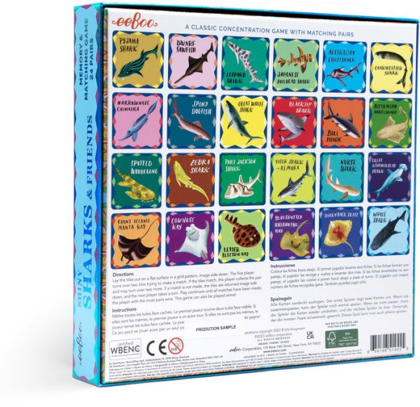 Shiny Shark Memory and Matching Game