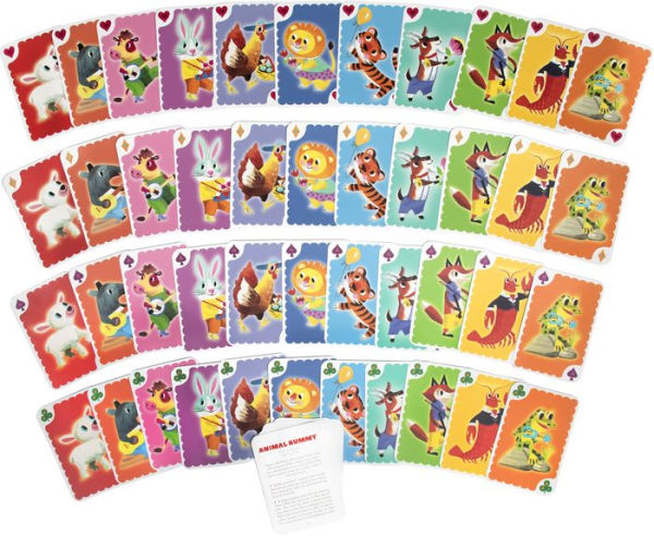 Animal Rummy Playing Cards