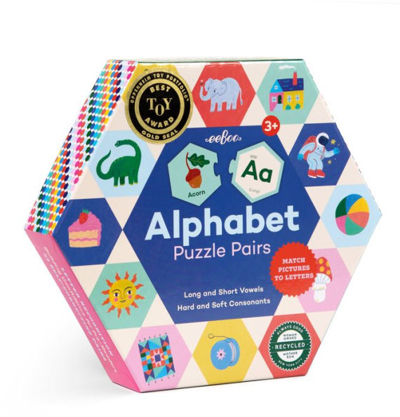 Alphabet Hexagon Puzzle Pairs