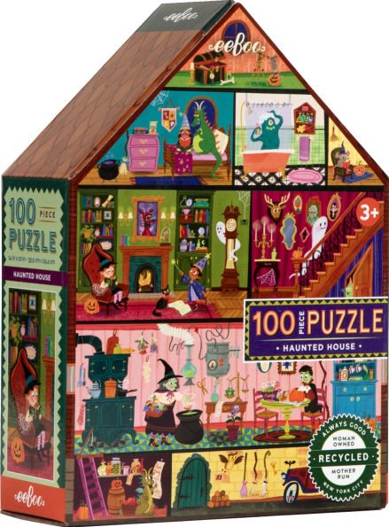 Haunted House 100 Piece Puzzle Shaped Box