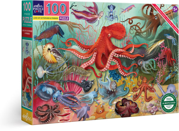 Love of Octopuses & Friends 100 Piece Puzzle