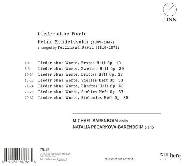 Felix Mendelssohn: Lieder ohne Worte