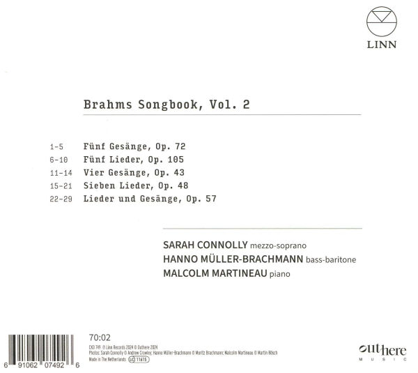 Brahms Songbook, Vol. 2
