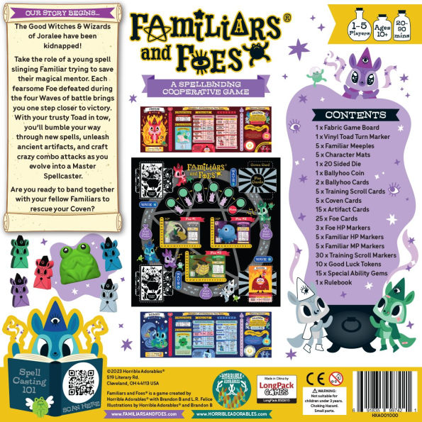 Familiars and Foes: Cooperative Campaign Game by Horrible Adorables