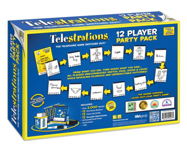 Telestrations® 12 Player - Party Pack by USAOPOLY | Barnes & Noble®