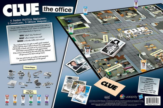 Clue The Office Board Game By Usaopoly Barnes Noble