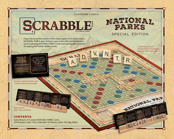 Scrabble: National Parks Special Edition Crossword Game