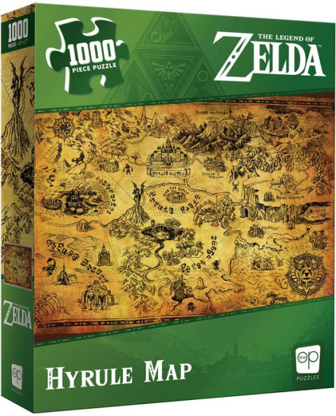 The Legend of Zelda "Hyrule Map" 1000-Piece Puzzle